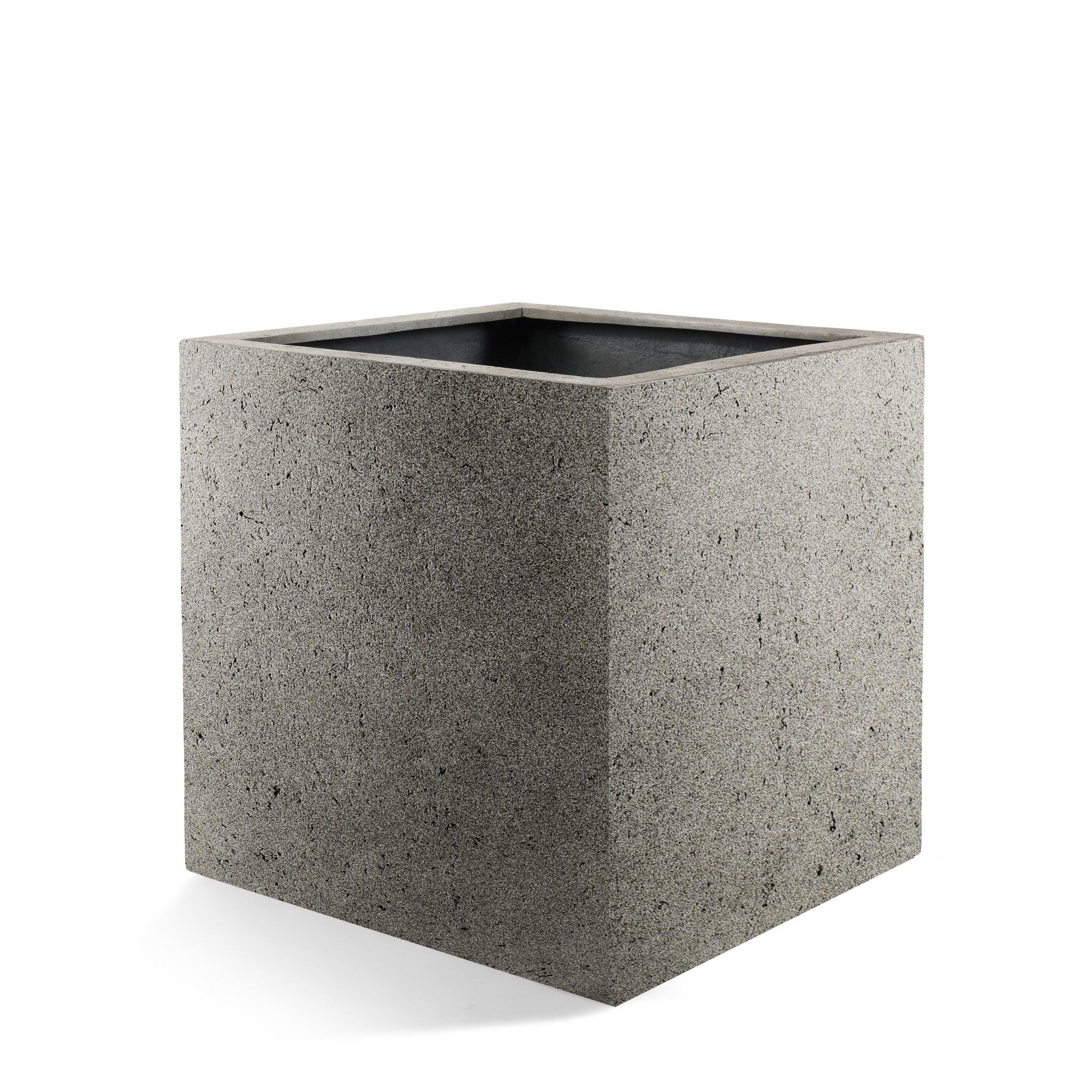 Topf Grigio Cube Naturbeton - D40 x H40