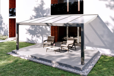 Polycarbonat Opal Aluminium Terrassenüberdachung